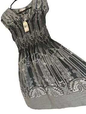 NWT Max Studio Gray Metallic Dress Size M